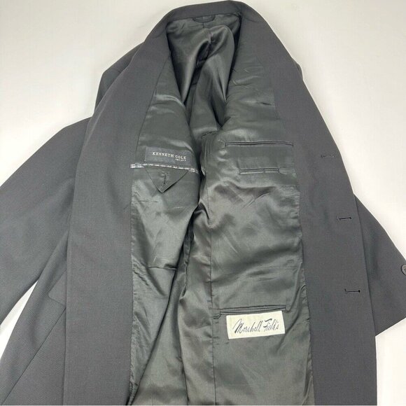 Kenneth Cole Men’s Black Minimalist Three Button Business Career Blazer C44 - Picture 12 of 12